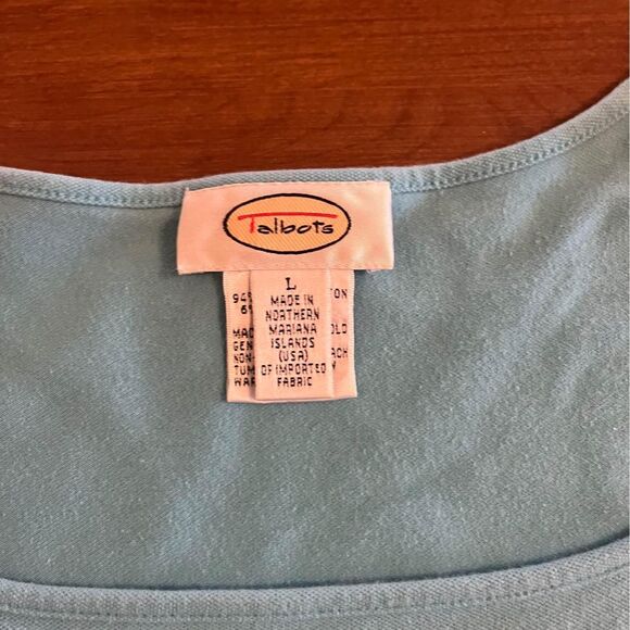 Talbots blue shirt size large - Picture 2 of 4
